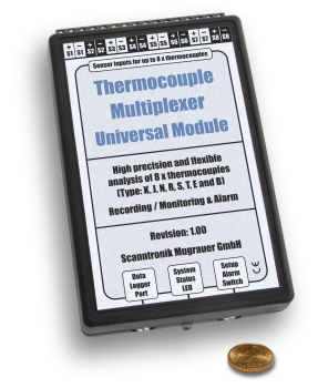 Thermocouple data logger extension module