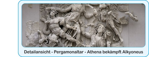 Digitale Rissmarke - Anwendungsbeispiel - Pergamonaltar (Detailansicht)
